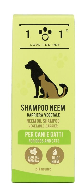 Shampoo antiparassitario all’olio di neem 101 love for pet - 250ml